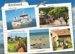 Ansichtkaart	Ameland	5-luik	veerboot Oerd / centrum Nes, Verzamelen, Verzenden, 1980 tot heden, Gelopen, Waddeneilanden