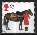 183-25 Engeland 1997 / Horses nom. 63p, Verzenden, Gestempeld