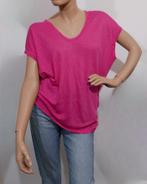 IRO roze linnen t-shirt met V-neck maat M ZGAN, Ophalen of Verzenden, Zo goed als nieuw, Roze, Korte mouw