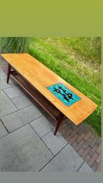 Prachtige van Teeffelen coffeetable, Ophalen, Gebruikt, 100 tot 150 cm, Glas