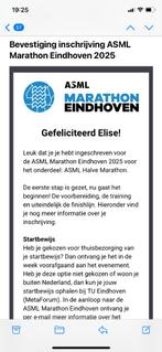 Startbewijs Eindhoven Halve Marathon, Eén persoon, Oktober