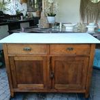 Antieke wastafel commode dressoir badkamermeubel baby tv meu, Antiek en Kunst, Ophalen of Verzenden