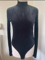 H&M zwart fluwelen body blouse met turtle neck, Maat 38/40 (M), H&M, Verzenden, Zwart