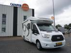 Chausson Flash 630 Electr. enkele bedden, Caravans en Kamperen, Campers, Koelkast, Chemisch toilet, Ringverwarming, Tot en met 2