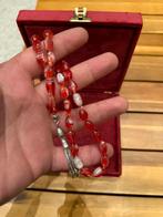 Kehribar teşbih amber steen barnsteen gebedskralen rozenkran, Met hanger, Blauw, Nieuw, Ophalen of Verzenden