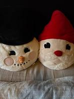 Sneeuwmsn en kerstman knuffel, Ophalen of Verzenden, Zo goed als nieuw, Stoffen beer, Overige merken