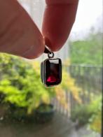 Kettinghanger geslepen edelsteen granaat in zilver, Sieraden, Tassen en Uiterlijk, Edelstenen, Ophalen of Verzenden, Gebruikt