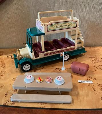 Vintage Sylvanian Applewood Woodland Bus Speelset beschikbaar voor biedingen