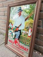Vintage reclame spiegel wolf gerät, Ophalen of Verzenden, Gebruikt, Overige typen