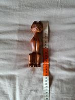 Houten Poes Beeldje - 17cm, Antiek en Kunst, Ophalen of Verzenden
