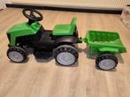 Elektrische kindertractor met aanhangwagen 6 volt, Ophalen of Verzenden, Gebruikt