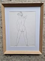 Schilderij Flip Hamers origineel! portret naakt 43x53 cm, Ophalen of Verzenden