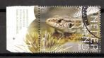 gestempelde zegel. jaar 2021: beleef de natuur met tab, Postzegels en Munten, Postzegels | Nederland, Na 1940, Ophalen of Verzenden