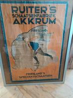 Vintage Ruiter's Schaatsenfabriek Akrum Poster, Ophalen of Verzenden