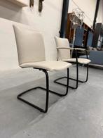 2 Nieuw Leolux Freyr eetkamerstoelen Leer Design stoel, Huis en Inrichting, Leolux, Twee, Nieuw, Leer