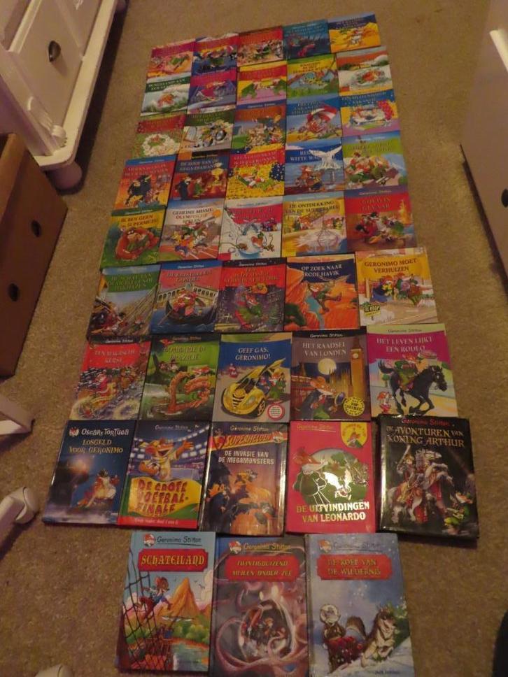 43 Geronimo Stilton boeken, apart 4 Euro per stuk of samen, Boeken, Kinderboeken | Jeugd | onder 10 jaar, Gelezen, Sprookjes, Ophalen of Verzenden