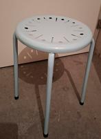 Mint groen metalen krukje van Hema, Ophalen, Gebruikt, IJzer