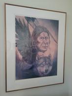 BROTHERS IN SPIRIT; NATIVE AMERICAN CULTURE, Verzamelen, Ophalen, Rechthoekig Staand, Met lijst, Zo goed als nieuw