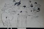 Originele Sytze Henstra tekening 7 juni 1936 Olympische Dag, Ophalen