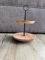 Houten etagère met 2 lagen, Ophalen of Verzenden, Gebruikt