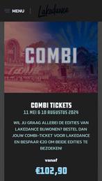2x Lakedance combiticket 11 mei en 10 augustus, Tickets en Kaartjes, Evenementen en Festivals, Twee personen