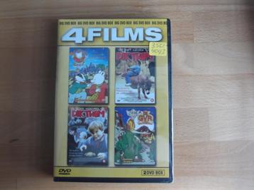 4 Films op een dubbel dvd 4093 Nieuw in Seal