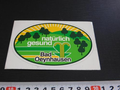 sticker Duitsland natürlich gesund Bad Oeynhausen, Verzamelen, Stickers, Zo goed als nieuw, Bedrijf of Vereniging, Ophalen
