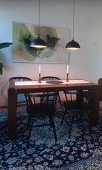 4 zwarte houten stoelen van Westwing, Huis en Inrichting, Stoelen, Ophalen, Zo goed als nieuw, Zwart, Drie