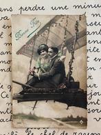 15-8-1911 Bonne Fête - samen in een vliegmachine (ME), Ophalen of Verzenden, Voor 1920, Gelopen, Overige thema's