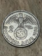 2 reichsmark 1938 Duitsland zilver, Ophalen of Verzenden, Duitsland, Zilver