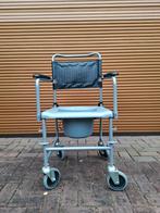 Douchestoel - Toiletstoel / Postoel met wielen, Diversen, Verpleegmiddelen, Ophalen, Gebruikt