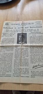 Algemeen Handelsblad 10 mei 1940, Ophalen of Verzenden, 1940 tot 1960, Nederland, Krant
