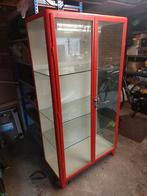 Vintage metalen apothekerskast / medicijnkast, Huis en Inrichting, Kasten | Vitrinekasten, Gebruikt, Vintage, Met hangruimte, Glas