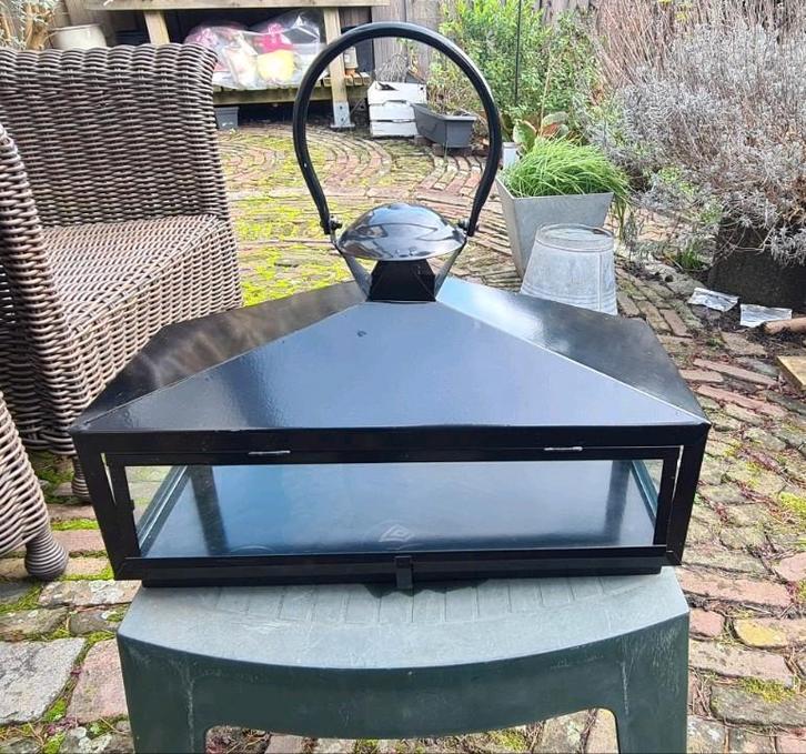 Set Windlichten  zwart., Tuin en Terras, Tuinmeubel-accessoires, Nieuw, Ophalen