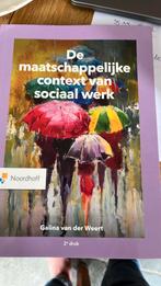De maatschappelijke context van sociaal werk, Maatschappij en Samenleving, Ophalen of Verzenden, Zo goed als nieuw, Galina van der Weert