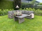 Prachtige grote diningeset met hoge tafel, ., Ophalen of Verzenden, Wicker, Bank