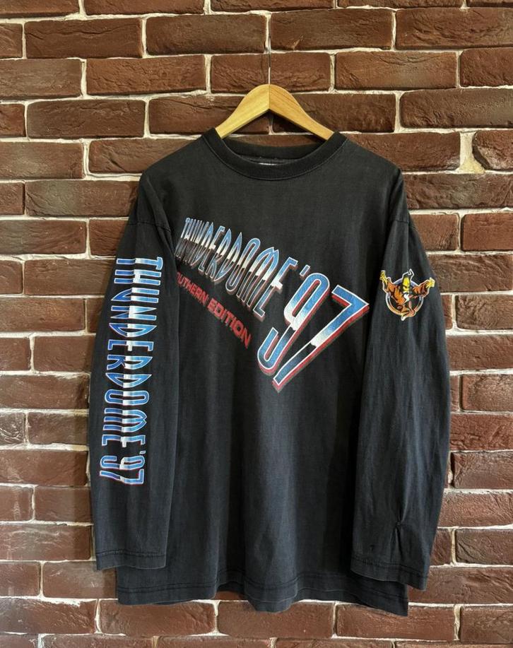 Rare Vintage 1997 Thunderdome Belgium Gabber Band Tshirt 90s, Kleding | Heren, T-shirts, Gedragen, Maat 56/58 (XL), Zwart, Ophalen