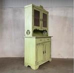 Oude buffetkast, antieke kast, vintage kast, buffet, Ophalen, 200 cm of meer, 25 tot 50 cm, Glas
