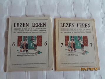 2 delen lezen leren - w.g. van de hulst beschikbaar voor biedingen