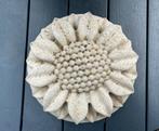 Betonnen zonnebloem wanddecoratie, Ophalen of Verzenden, Gebruikt