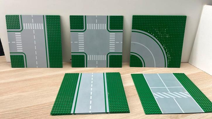 Lego grondplaat  weg 8 stuks groen, Kinderen en Baby's, Speelgoed | Duplo en Lego, Gebruikt, Lego, Losse stenen, Ophalen of Verzenden