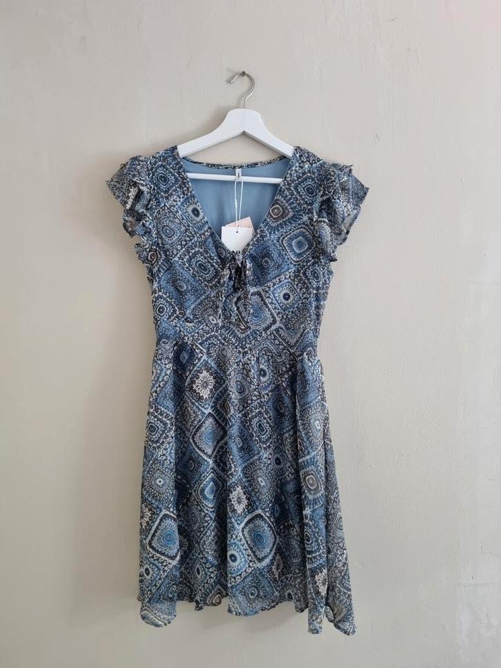 Only blauw jurkje Onlasta maat M, Kleding | Dames, Jurken, Nieuw, Maat 38/40 (M), Blauw, Boven de knie, Ophalen of Verzenden