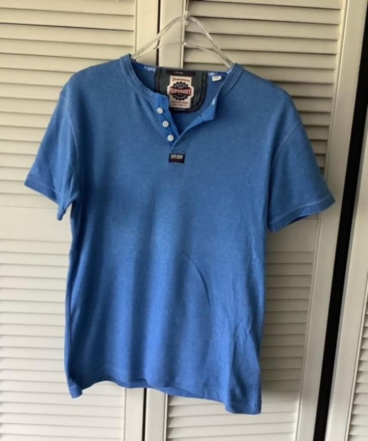 Superdry Blauw T-shirt Maat M, Kleding | Heren, T-shirts, Zo goed als nieuw, Maat 48/50 (M), Blauw, Ophalen