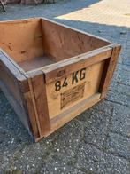 Brocant houten kist * krat * verzendkrat * L76 B51 H36 cm, Antiek en Kunst, Curiosa en Brocante, Ophalen