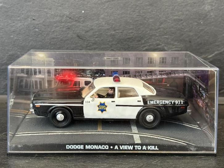 Dodge Monaco  * A View To A Kill, Hobby en Vrije tijd, Modelauto's | 1:43, Nieuw, Auto, Overige merken, Ophalen of Verzenden