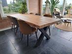 Houten eettafel, Huis en Inrichting, Tafels | Eettafels, Ophalen, Gebruikt, 200 cm of meer, 50 tot 100 cm