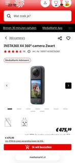 Insta360 X4 360-camera Zwart, Audio, Tv en Foto, Actiecamera's, Ophalen of Verzenden, Nieuw, GoPro
