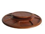 Prachtig vintage teak Deens design Digsmed lazy susan, Ophalen of Verzenden, Gebruikt