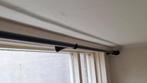 Zwarte gordijnroede, 380 cm, inclusief ringen., Huis en Inrichting, Ophalen, Gebruikt, Beige
