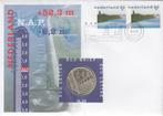 Nederland ECU brief No. 30 Nederland Waterland met penning, Postzegels en Munten, Penningen en Medailles, Ophalen of Verzenden
